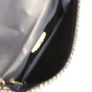 Chanel Chanel Small Westminster Pearl Flap Bag Black, Gold, White Tweed Brushed Gold Hardware | Thumbnail 8 Chanel Chanel Small Westminster Pearl Flap Bag Black, Gold, White Tweed Brushed Gold Hardware | Thumbnail 8
