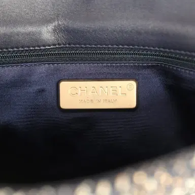 Chanel Chanel Small Westminster Pearl Flap Bag Black, Gold, White Tweed Brushed Gold Hardware | Thumbnail 9 Chanel Chanel Small Westminster Pearl Flap Bag Black, Gold, White Tweed Brushed Gold Hardware | Thumbnail 9