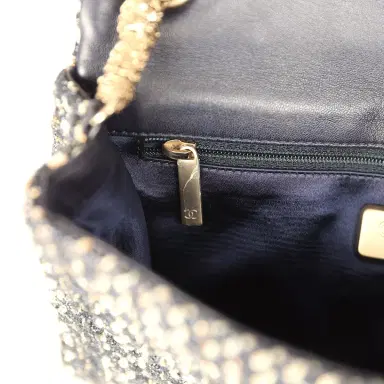 Chanel Chanel Small Westminster Pearl Flap Bag Black, Gold, White Tweed Brushed Gold Hardware | Thumbnail 10 Chanel Chanel Small Westminster Pearl Flap Bag Black, Gold, White Tweed Brushed Gold Hardware | Thumbnail 10