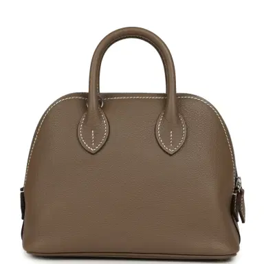 HERMÈS Hermes 1923 Bolide Mini Etoupe Evercolor Palladium Hardware | Thumbnail 5 HERMÈS Hermes 1923 Bolide Mini Etoupe Evercolor Palladium Hardware | Thumbnail 5
