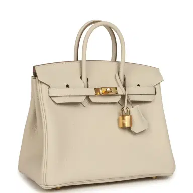 HERMÈS Hermes Birkin 25 Craie Togo Gold Hardware | Thumbnail 2 HERMÈS Hermes Birkin 25 Craie Togo Gold Hardware | Thumbnail 2