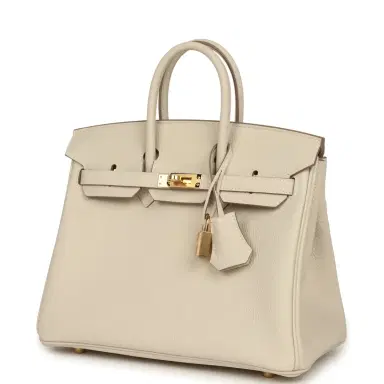 HERMÈS Hermes Birkin 25 Craie Togo Gold Hardware | Thumbnail 5 HERMÈS Hermes Birkin 25 Craie Togo Gold Hardware | Thumbnail 5
