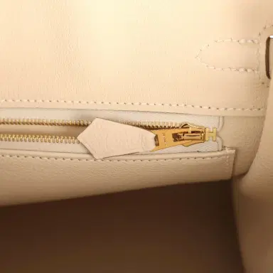 HERMÈS Hermes Birkin 25 Craie Togo Gold Hardware | Thumbnail 9 HERMÈS Hermes Birkin 25 Craie Togo Gold Hardware | Thumbnail 9