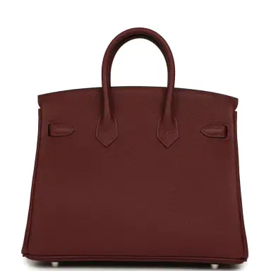 HERMÈS Hermes Birkin 25 Rouge H Togo Palladium Hardware | Thumbnail 4 HERMÈS Hermes Birkin 25 Rouge H Togo Palladium Hardware | Thumbnail 4