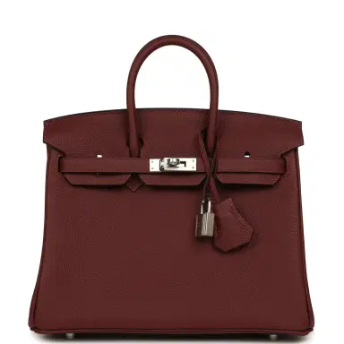 HERMÈS Hermes Birkin 25 Rouge H Togo Palladium Hardware | Thumbnail 1 HERMÈS Hermes Birkin 25 Rouge H Togo Palladium Hardware | Thumbnail 1
