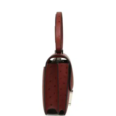 HERMÈS Hermes Constance 18 Rouge H Ostrich Palladium Hardware | Thumbnail 3 HERMÈS Hermes Constance 18 Rouge H Ostrich Palladium Hardware | Thumbnail 3