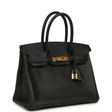 HERMÈS Pre-owned Hermes Birkin 30 Black Epsom Gold Hardware | Thumbnail 2 HERMÈS Pre-owned Hermes Birkin 30 Black Epsom Gold Hardware | Thumbnail 2