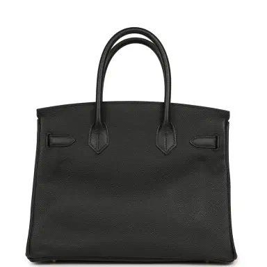 HERMÈS Pre-owned Hermes Birkin 30 Black Epsom Gold Hardware | Thumbnail 4 HERMÈS Pre-owned Hermes Birkin 30 Black Epsom Gold Hardware | Thumbnail 4