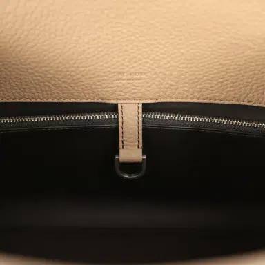 The Row The Row Margaux Shoulder 12 Bag Smoked Taupe Calfskin Silver Hardware | Thumbnail 9 The Row The Row Margaux Shoulder 12 Bag Smoked Taupe Calfskin Silver Hardware | Thumbnail 9