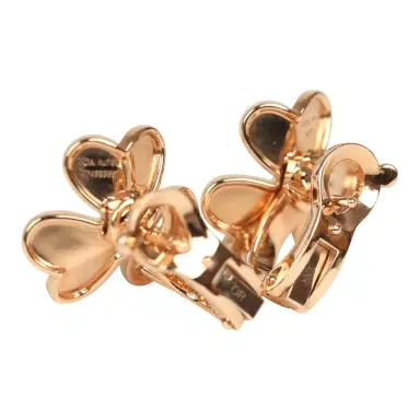 Van Cleef & Arpels Van Cleef & Arpels Small Frivole Earrings Diamond 18K Rose Gold Hardware | Thumbnail 5 Van Cleef & Arpels Van Cleef & Arpels Small Frivole Earrings Diamond 18K Rose Gold Hardware | Thumbnail 5