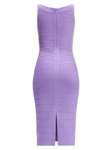 Hervé Léger Women's The Solara Bandage Midi-Dress | Thumbnail 3