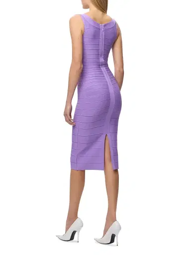 Hervé Léger Women's The Solara Bandage Midi-Dress | Thumbnail 6