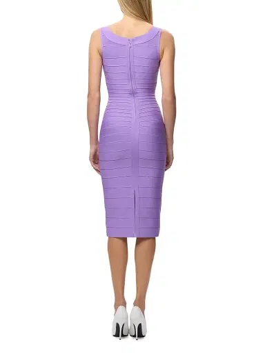 Hervé Léger Women's The Solara Bandage Midi-Dress | Thumbnail 7