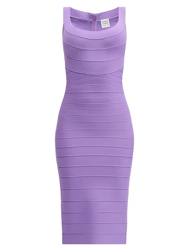 Hervé Léger Women's The Solara Bandage Midi-Dress - Daphne