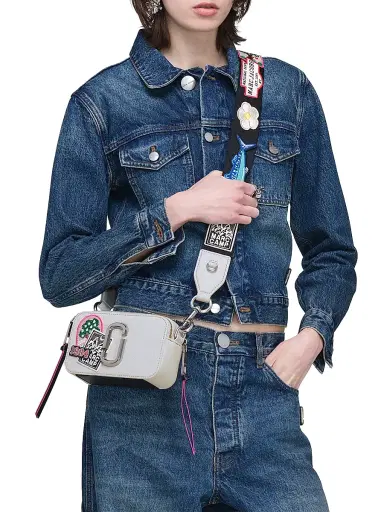 Marc Jacobs Women's The Camp Patchwork Snapshot Camera Bag - Light Wash | Thumbnail 2