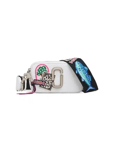 Marc Jacobs Women's The Camp Patchwork Snapshot Camera Bag - Light Wash | Thumbnail 1