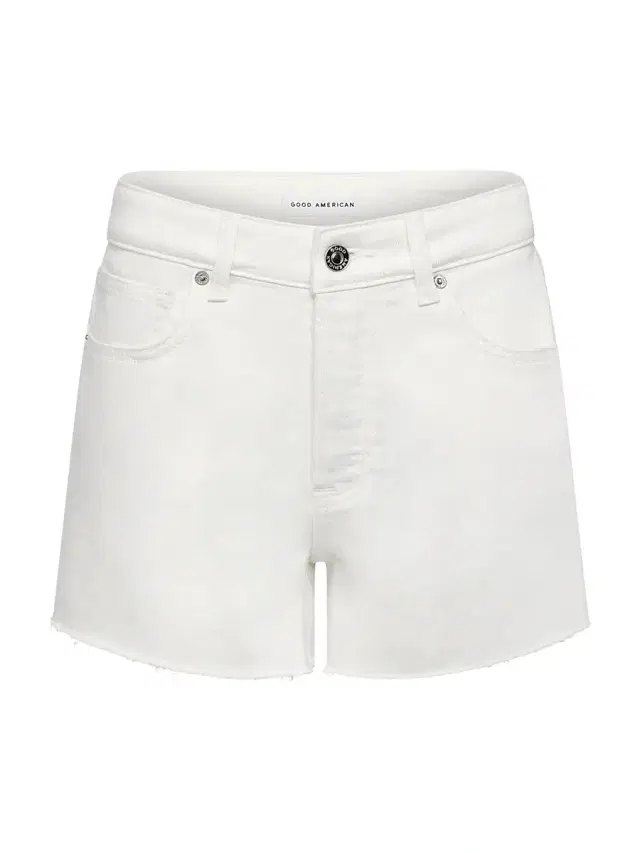 Good American Women's Vintage Stretch-Cotton Shorts - White