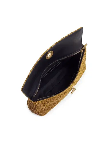 Veronica Beard Women's Anchor Raffia Clutch | Thumbnail 3