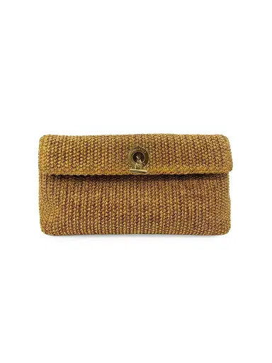 Veronica Beard Women's Anchor Raffia Clutch | Thumbnail 1