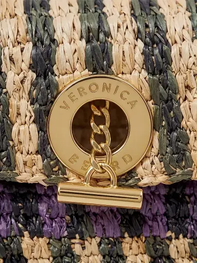 Veronica Beard Women's Raffia Anchor Clutch | Thumbnail 3