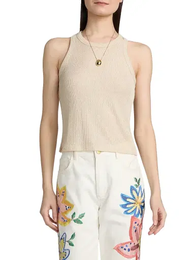 Ramy Brook Women's Ella Metallic Knit Tank Top | Thumbnail 3 Ramy Brook Women's Ella Metallic Knit Tank Top | Thumbnail 3