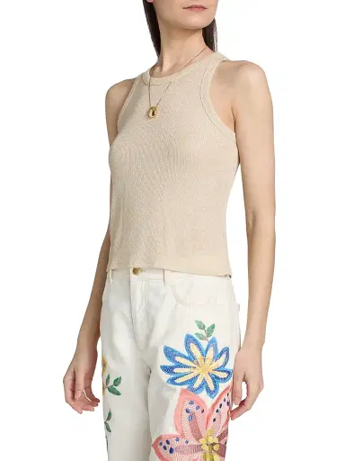 Ramy Brook Women's Ella Metallic Knit Tank Top | Thumbnail 4 Ramy Brook Women's Ella Metallic Knit Tank Top | Thumbnail 4