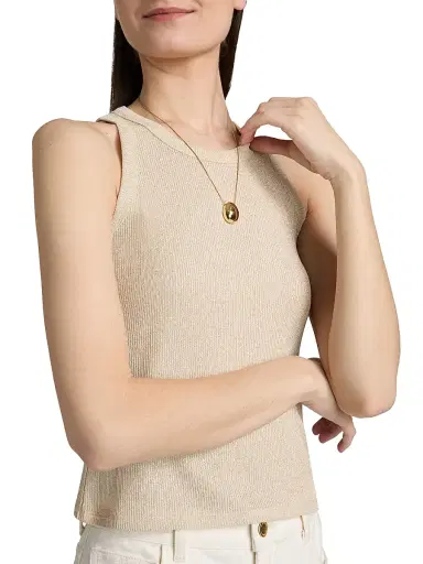 Ramy Brook Women's Ella Metallic Knit Tank Top | Thumbnail 6 Ramy Brook Women's Ella Metallic Knit Tank Top | Thumbnail 6