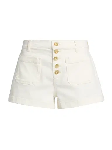 Ramy Brook Women's Cindy Button-Fly Denim Shorts - White - Size 31 | Thumbnail 1