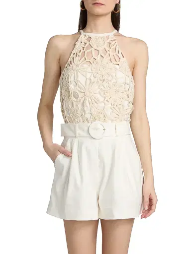 Ramy Brook Women's Aubree Textured Romper - | Thumbnail 3