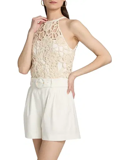 Ramy Brook Women's Aubree Textured Romper - | Thumbnail 4