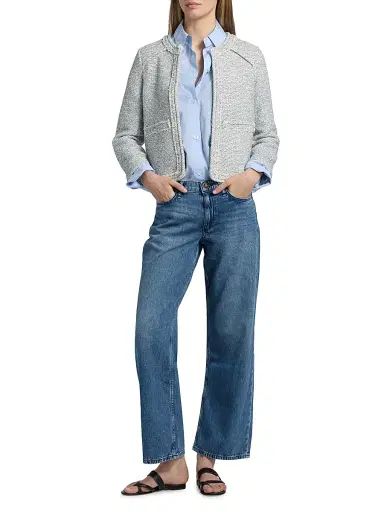 rag & bone Women's Clarice Tweed Jacket | Thumbnail 2 rag & bone Women's Clarice Tweed Jacket | Thumbnail 2