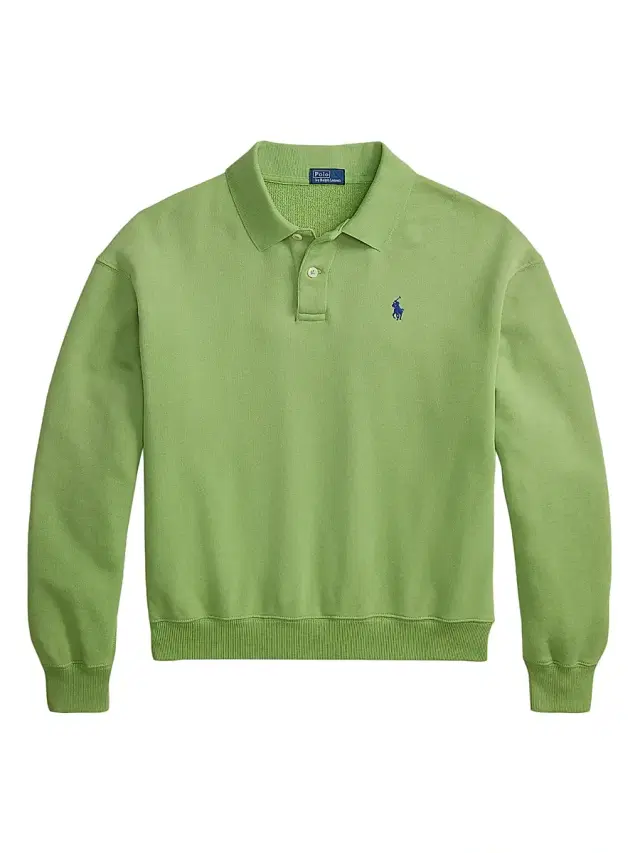 Polo Ralph Lauren Women's Cotton-Blend Fleece Polo Shirt - Parakeet Green