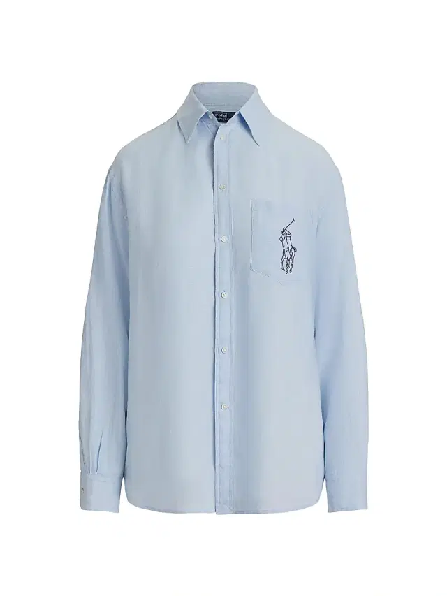 Women's Big Pony Linen Oversized Shirt - Cold Springs