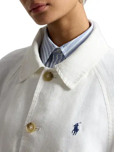 Polo Ralph Lauren Women's Linen Windbreaker Jacket - Nevis - Size XL | Thumbnail 5 Polo Ralph Lauren Women's Linen Windbreaker Jacket - Nevis - Size XL | Thumbnail 5