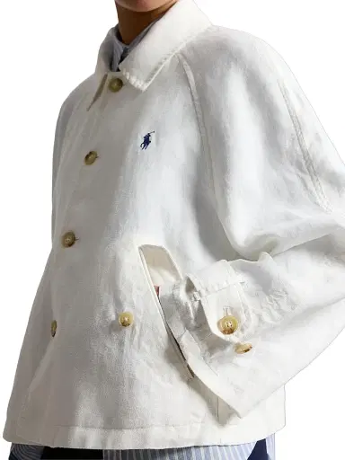 Polo Ralph Lauren Women's Linen Windbreaker Jacket - Nevis - Size XL | Thumbnail 6 Polo Ralph Lauren Women's Linen Windbreaker Jacket - Nevis - Size XL | Thumbnail 6