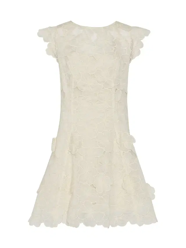 Milly Women's Myla 3D Floral-Embroidered Minidress - Ecru