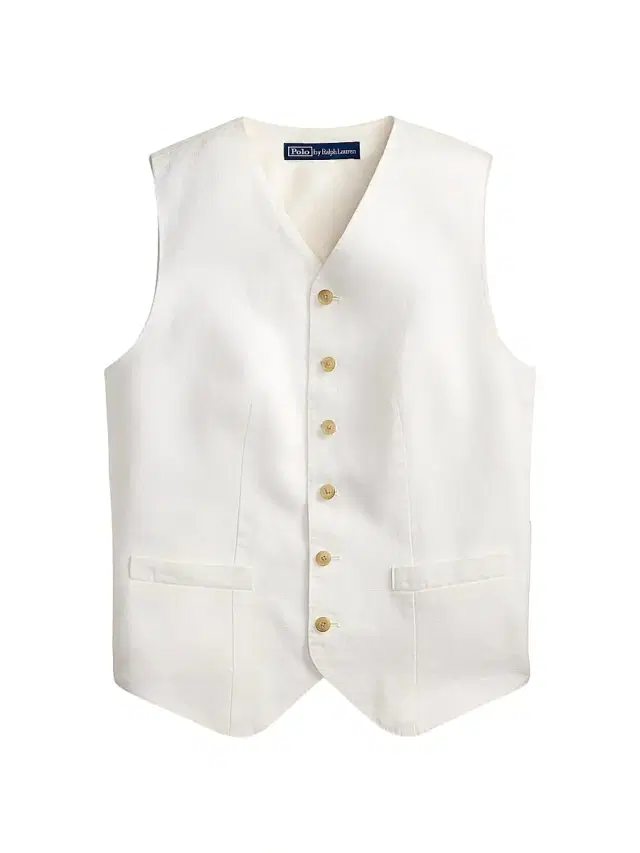 Women's Linen Linen Button-Front Vest - Nevis