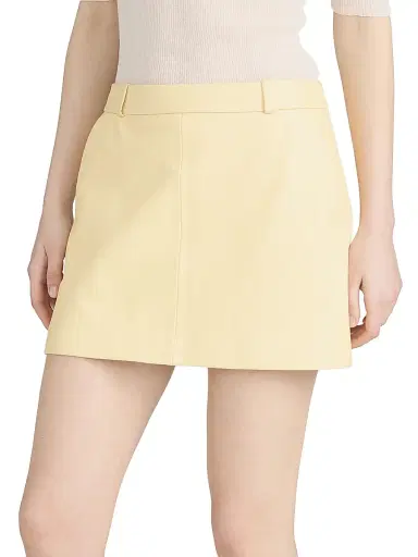 Frame Women's A-Line Leather Miniskirt | Thumbnail 5