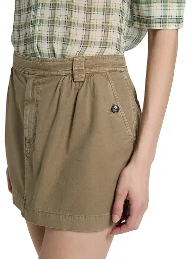 Frame Women's The Utility Cotton Miniskirt - Army - Size 12 | Thumbnail 6 Frame Women's The Utility Cotton Miniskirt - Army - Size 12 | Thumbnail 6