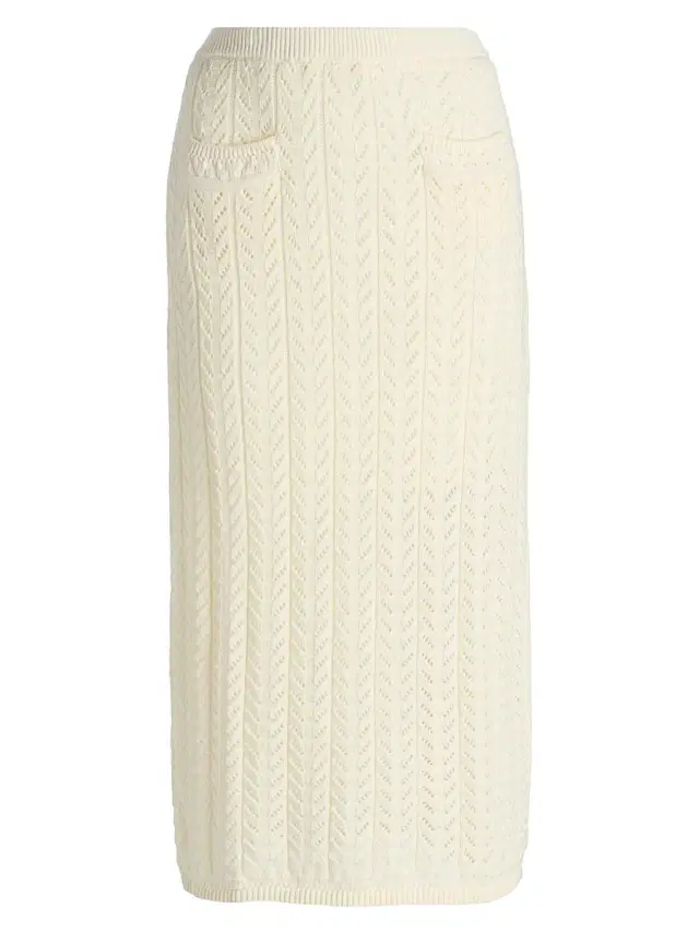 dh New York Women's Addy Cotton Midi-Skirt - Vanilla