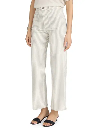 Frame Women's The Anchor Striped Pants - Flax Stripe - Size 31 | Thumbnail 5