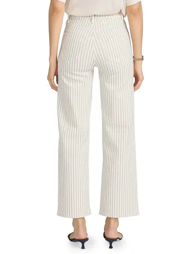 Frame Women's The Anchor Striped Pants - Flax Stripe - Size 31 | Thumbnail 6