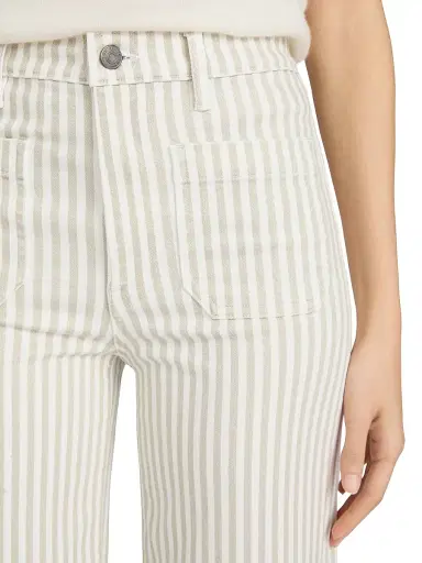 Frame Women's The Anchor Striped Pants - Flax Stripe - Size 31 | Thumbnail 7