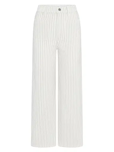 Frame Women's The Anchor Striped Pants - Flax Stripe - Size 31 | Thumbnail 1