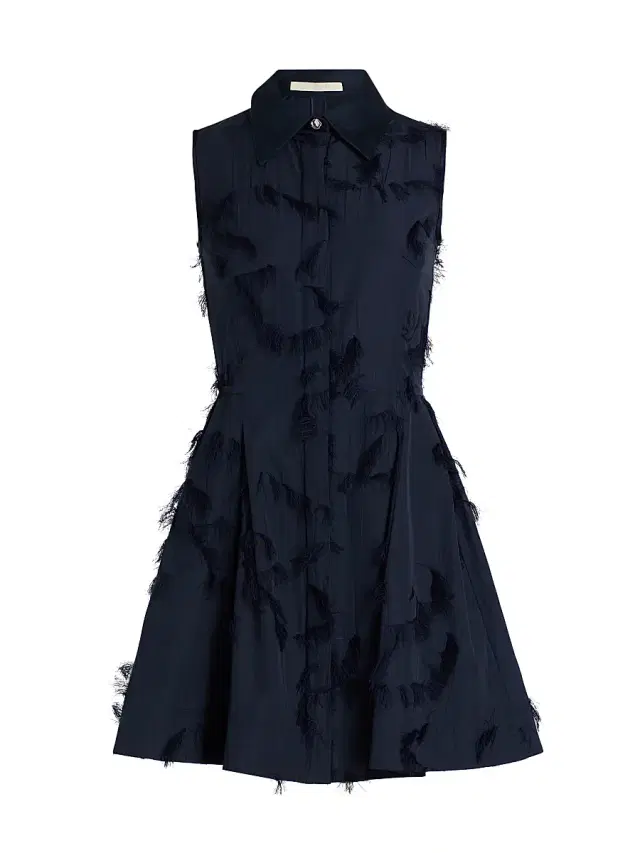 Jason Wu Collection Women's Cotton-Blend Fil Coupe Shirtdress - Ultra Navy