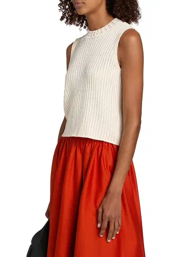 Jason Wu Collection Women's Cable-Knit Sleeveless Top | Thumbnail 4 Jason Wu Collection Women's Cable-Knit Sleeveless Top | Thumbnail 4