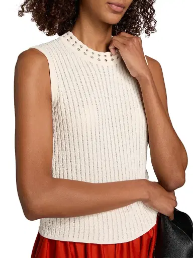 Jason Wu Collection Women's Cable-Knit Sleeveless Top | Thumbnail 6 Jason Wu Collection Women's Cable-Knit Sleeveless Top | Thumbnail 6