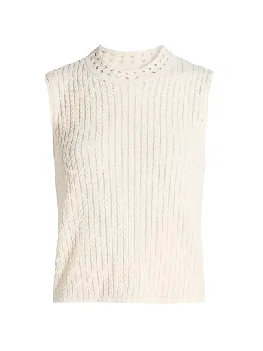 Jason Wu Collection Women's Cable-Knit Sleeveless Top | Thumbnail 1 Jason Wu Collection Women's Cable-Knit Sleeveless Top | Thumbnail 1