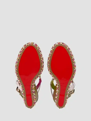Christian Louboutin Women's Pyra Clou 110MM Sandals - Size 12 | Thumbnail 6