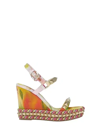 Christian Louboutin Women's Pyra Clou 110MM Sandals - Size 12 | Thumbnail 1